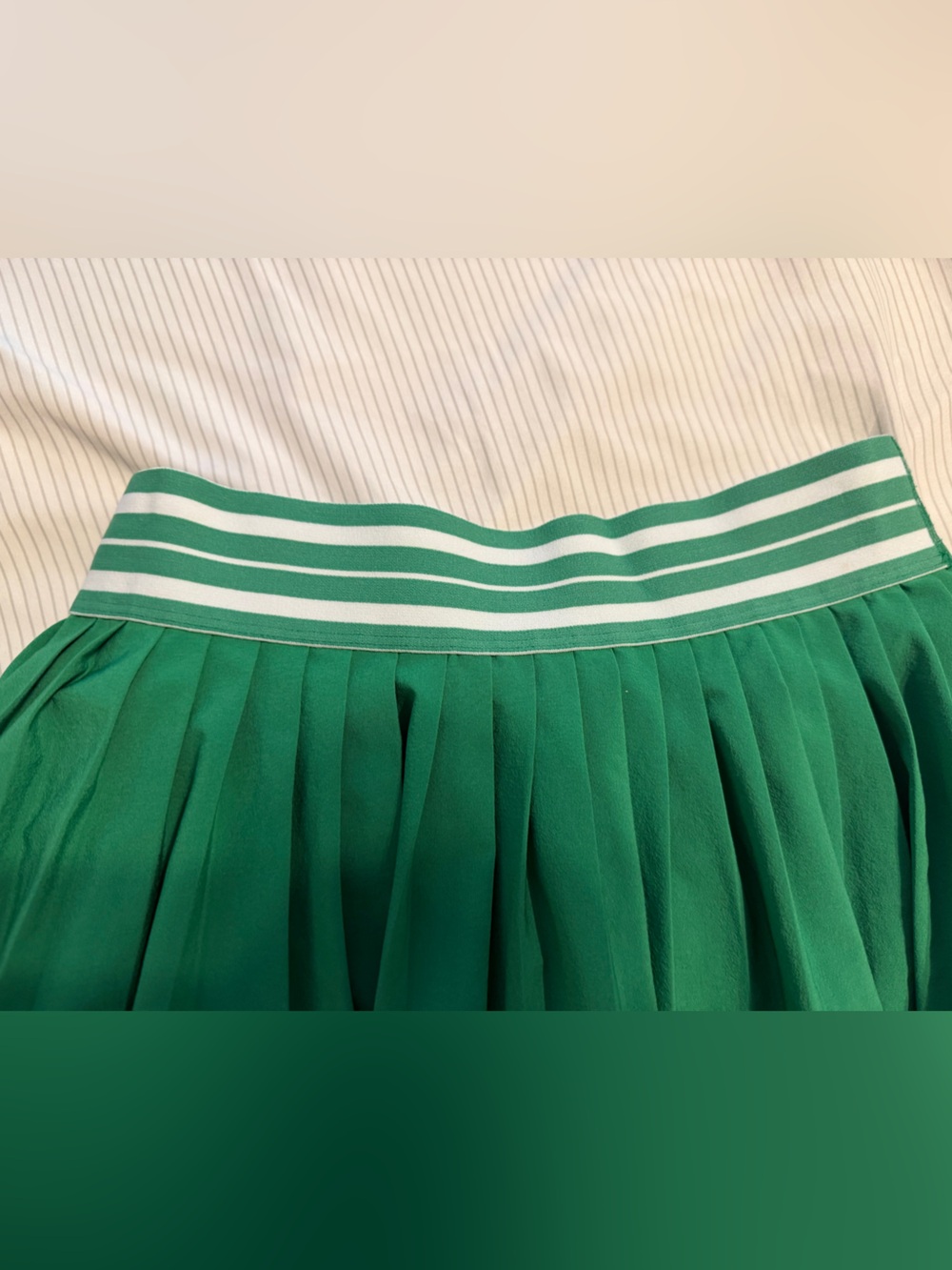 Beyond Yoga If You Pleats Tipped Elastic Mini Skirt Skort, home court green, XS - Picture 8 of 13
